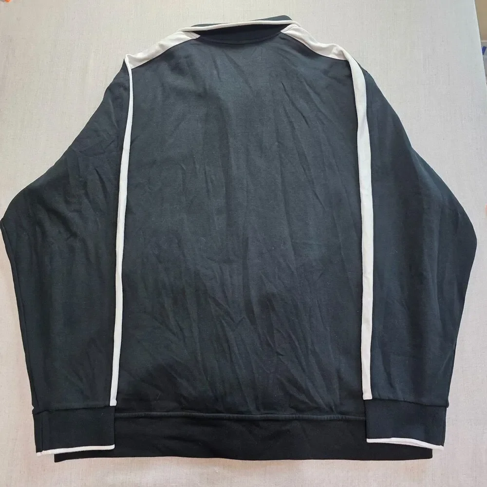 Polo Ralph Lauren Men's XXL Cotton Interlock Track Jacket Black White NWT